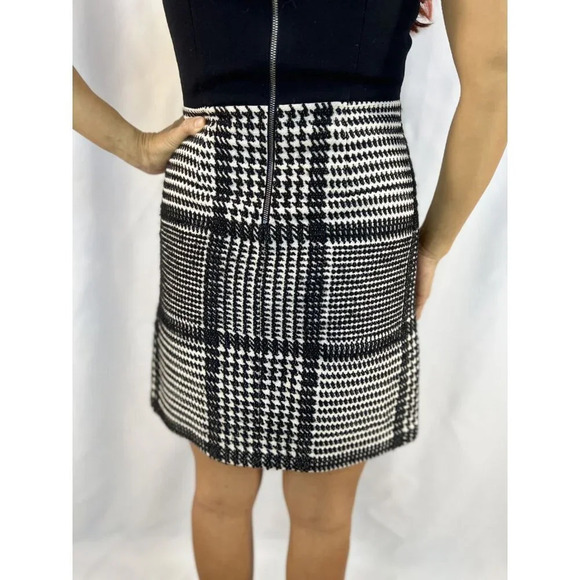 Theory Black White Tweed Wool Blend Sheath Dress $495 - Picture 9 of 14